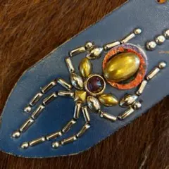 スパイダーウェブ スパイダースタッズベルト 自作ウルフズヘッドなど