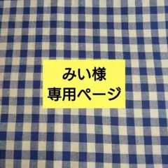 みい様専用ページです。