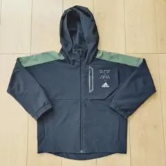 adidas フード付きジャケット 120cm 黒/オリーブ
