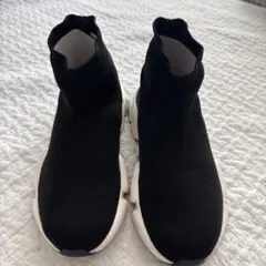 BALENCIAGA ジップアップ ハイカットスニーカー ネイビー 40 - メルカリ