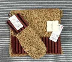 UNIQLO×MARNI ミックスカラーニット フードストール/ミトングローブ