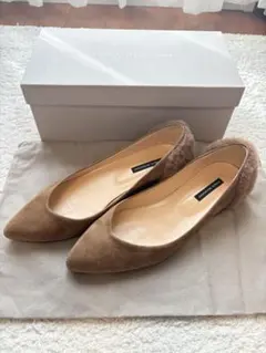 【美品】ファビオルスコーニ　スウェード　パンプス38