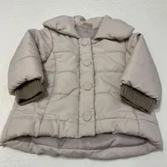 ベージュ中綿ジャケット 80 プティマイン