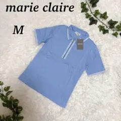 marie claire ライトブルー 半袖ポロシャツ M レディースのサムネイル