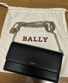 美品　BALLY バリー　ブラックショルダーバッグ
