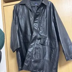 オーバーサイズ ブラック レザージャケット