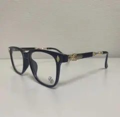 Y2K 大人気 伊達メガネ サングラス クロス ゴールド