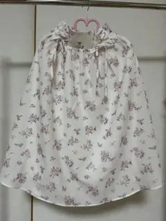 tocco closet レースアップ 花柄 フレアスカート