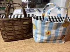 ハンドメイド♡お菓子柄♡ミニミニトート601