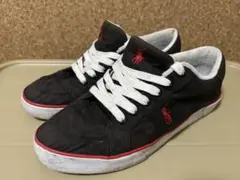 POLO RALPH LAUREN ロゴスニーカー 27.5cm 穴空き有