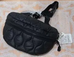 ローリーズファーム ボディバッグ ウエストポーチ キルティング 黒