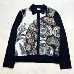 Salvatore Ferragamo 近年 シルク花柄 ポロニットカーディガンのサムネイル