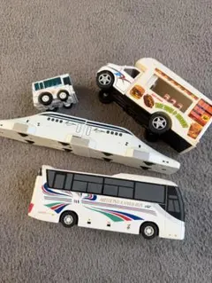 名鉄バス　フードトラック　ミニカーセット　チョロQ 4個セット