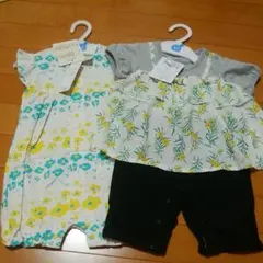 ロンパース 80サイズ　女の子　2枚セット