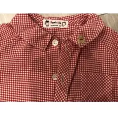 ファミリア　チェックシャツ　90