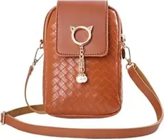 ❤️スマホショルダー ❤️スマホポーチ スマホケース ショルダー ブラウン