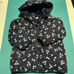 moujonjon 花柄ダウンコート 100cm