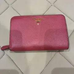 PRADA 長財布 リボン サフィアーノレザー ピンク - メルカリ