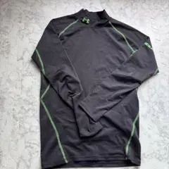 Under Armour 長袖アンダーシャツ M ブラック/グリーン