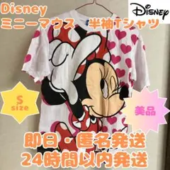【即日・匿名発送】ディズニーリゾート限定　半袖Tシャツ　ミニーマウス　美品