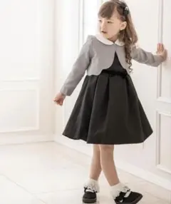 スカラップヘムボレロ＆ワンピースセット 120cm