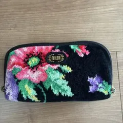 FEILER 花柄ポーチ 約20cm x 12