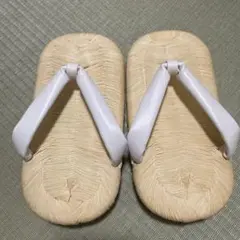 59】高級雪駄 畳表 1の3枚芯 臙脂色鼻緒×茶竹 LLサイズ 着物 特別価格 