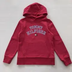 TOMMY HILFIGER 赤 パーカー　裏起毛　128