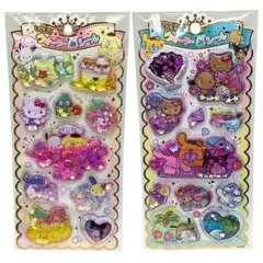 【サンリオキャラクターズ/日焼けサンリオキャラ】 キラキラ ウォーターインシール