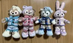 ダッフィーフレンズ2018オータムスリープオーバー ぬいぐるみバッジ セット