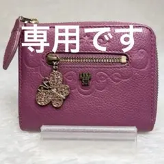 ANNA SUI アナスイ L字ファスナー 二つ折り財布 蝶々