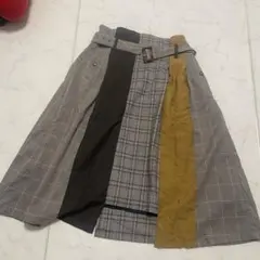 ロングスカート チェック柄