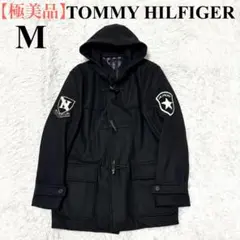 【極美品】トミーヒルフィガー　ダッフルコート　ブラック　ワッペン　トグル　M