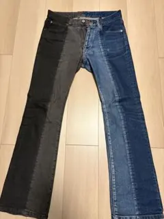 DIScovered ハーフ＆ハーフデニムパンツ