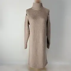 SAISON DE PAPILLON オープンショルダーニットワンピース