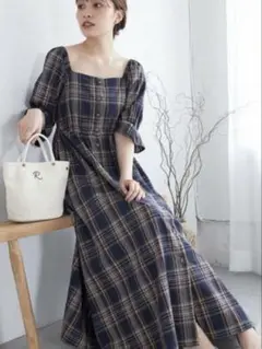 ★美品★ fifth Edit Sheen チェック柄ワンピース