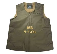 A.R.M.Y. ミリタリーベスト フリースベスト デッキベスト オリーブ 新品