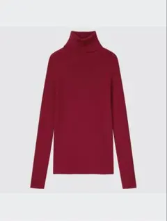 エクストラファインメリノリブタートルネックセーター（長袖） Lサイズ