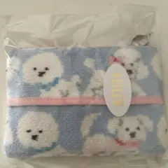 モフモフワンチャン　ティッシュポーチ　ブルー　フェイラー