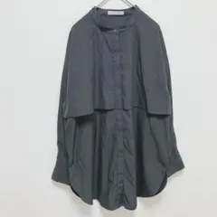 Chicoスタンドサイドスリットナイロンモッズブラック黒ブルゾン - メルカリ