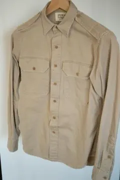POLO RALPH LAUREN ベージュ 長袖シャツ ミリタリー