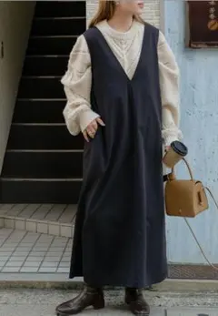 Bab 前後2WAYジャンパースカート　ブラック