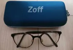 Zoff　度入りメガネ　ボストン
