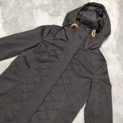 【PUMA 】プーマ　フード付ブルゾン ブラック　キルティング