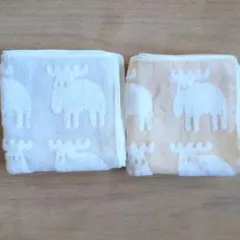 [新品未使用] moz 今治　ハンドタオル　タオルハンカチ　2色セット