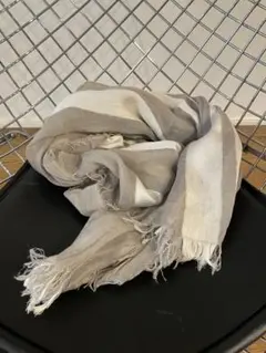 【美品・フランチェスコバッシ　シルク混春夏大判ストール】