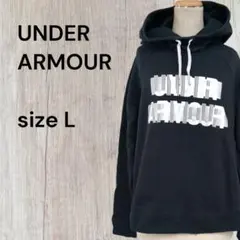 UNDER ARMOUR フード付きパーカー Lサイズ 黒