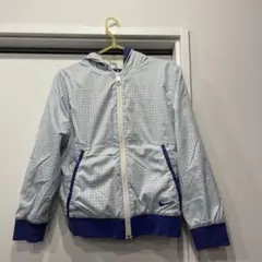 Nike 水色ドット柄 フード付きジャケット