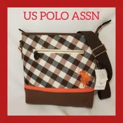 【未使用】U.S. POLO ASSN. チェック柄ショルダーバッグ