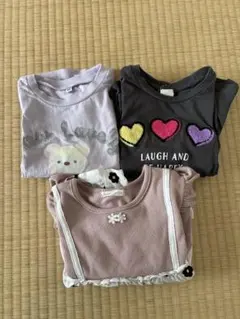 キッズ 長袖Tシャツ 3点セット 100cm